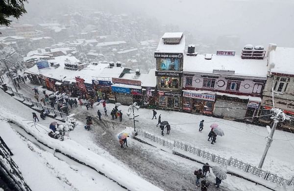 Landslide buries car on Jeori-Sarahan road; snowfall, rain in higher reaches of Himachal-