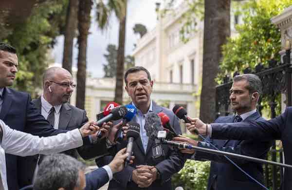 Greece’s left-wing opposition leader, Alexis Tsipras, stepping down after crushing election defeat-