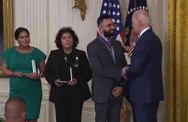 US President Biden honours Indian-origin NYPD officer with Medal of Valour-