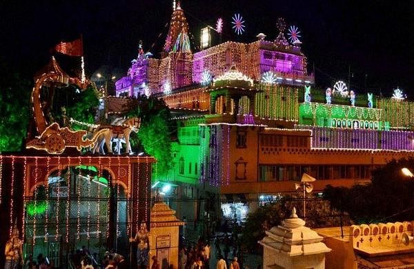 Krishna Janmasthan Temple decked up for Janmashtami, celebrations dedicated to Chandrayaan-3 success-