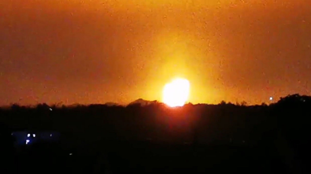 Huge fireball spotted in England night sky after lighting strike