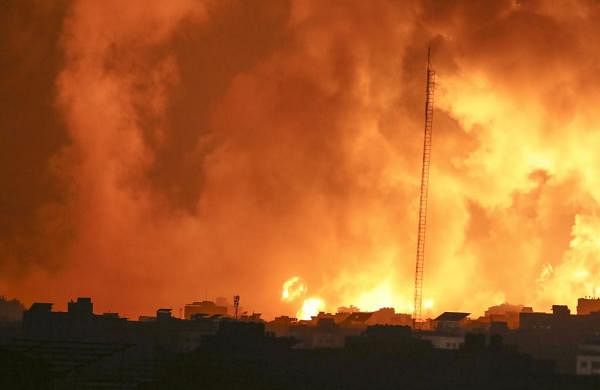 Sky above Gaza turns red in deadly night of strikes-