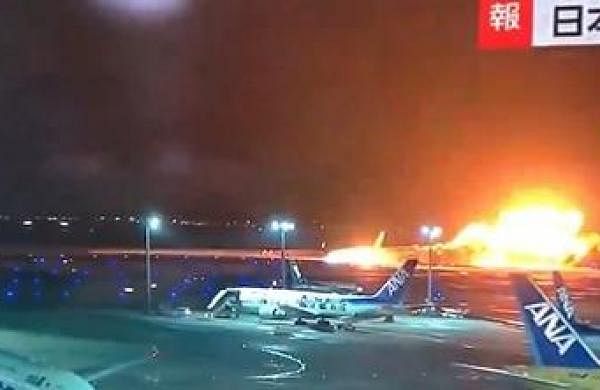 5 dead as Japan Airline aircraft catches fire on runway post collision with another plane at Haneda-