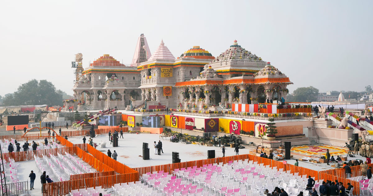 Ayodhya adorns itself in grandeur to greet lord Ram in his permanent abode