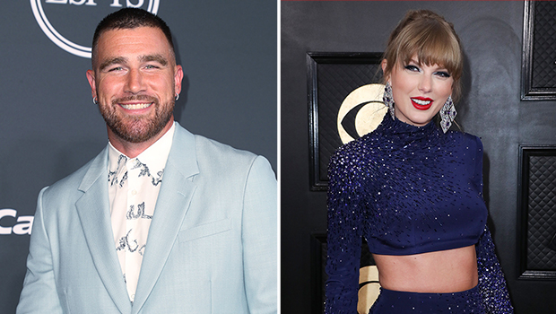 Travis Kelce Wears Striped Outfit & Fans Compare It to Taylor Swift’s – Hollywood Life
