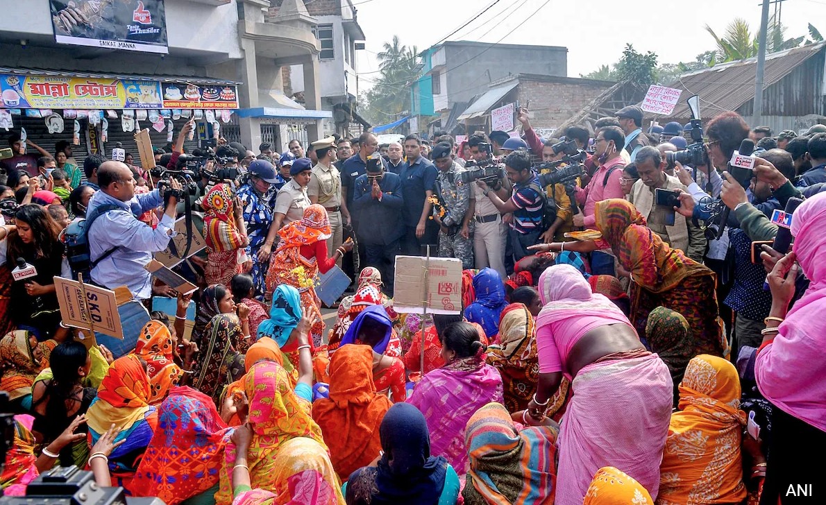 Bengal DGP visits strife-hit Sandeshkhali, Mamata reiterates attack on BJP