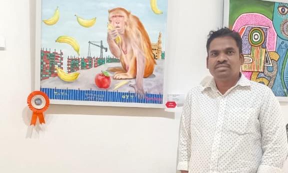 Hyderabad Art Society Honors Artist Ramu Maredu for Socially Relevant Urban Landscapes
