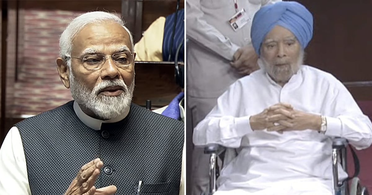 PM Modi hails Manmohan Singh’s contribution to democracy in Rajya Sabha farewell speech
