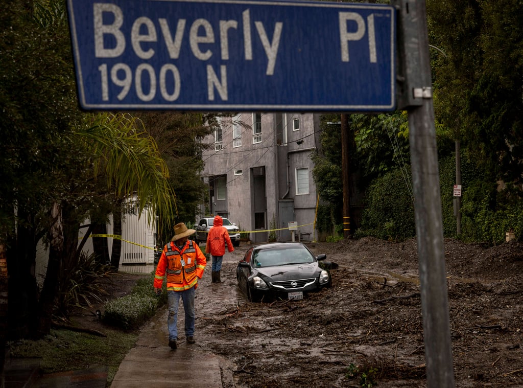 Punishing storm finally easing off in Southern California but mudslide threat remains
