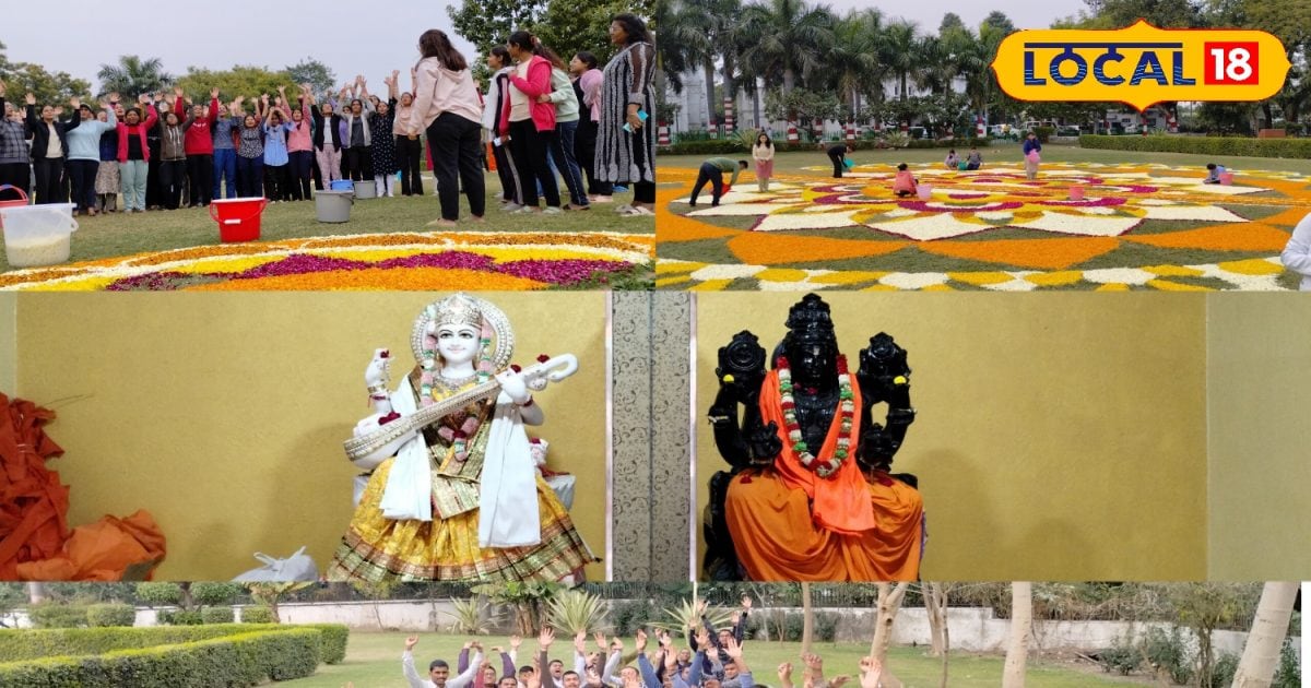 केजीएमयू में सरस्वती पूजा की 112 साल पुरानी परंपरा, तैयारियों में जुटे 300 छात्र