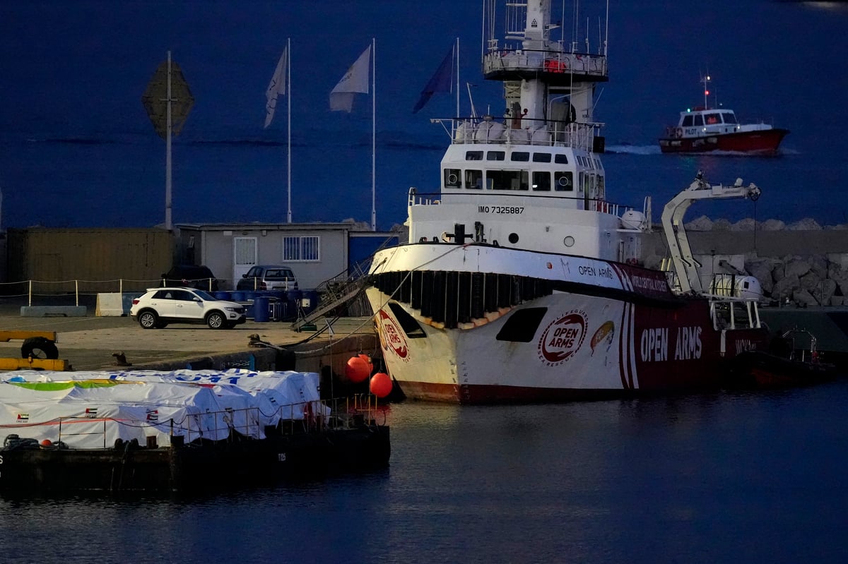 Effort to get aid to Gaza by sea moving ahead, first ship still waiting in Cyprus