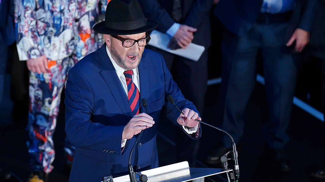Veteran British left-wing disruptor George Galloway wins a special election dominated by war in Gaza
