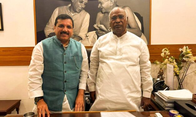 AAP leader Sanjay Singh meets Kharge, pitches for common minimum programme for INDIA bloc