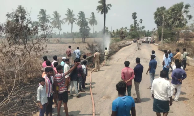 Switch action by fire officials averted major fire mishap in gas pipeline in Eluru