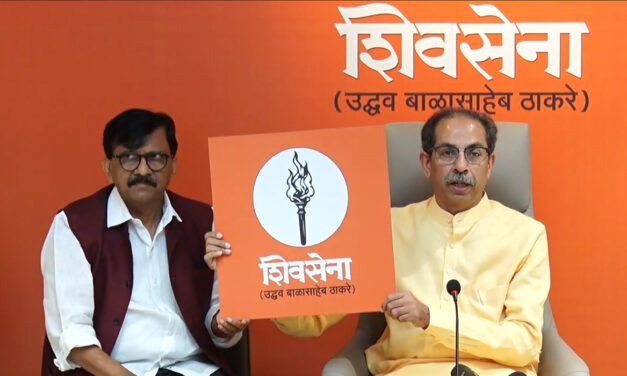 Uddhav releases Sena(UBT) symbol, says ‘flaming torch’ will reduce autocratic regime to ashes